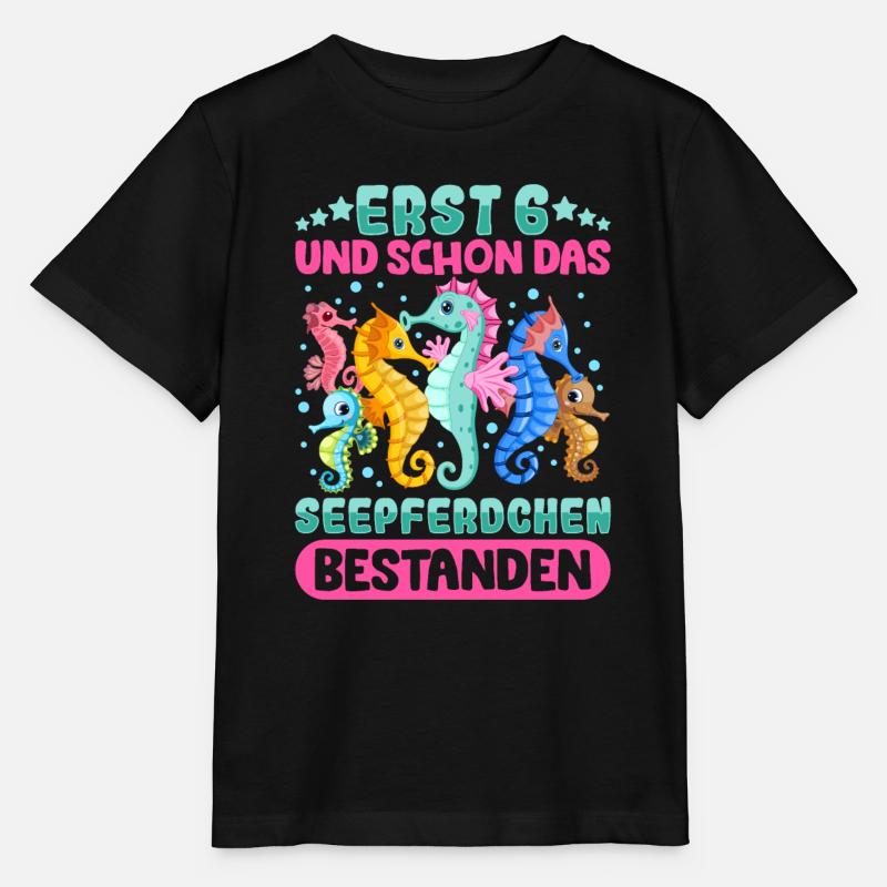 Seepferdchen bestanden - Stanley/Stella Kinder T-Shirt MINI CREATOR  - Schwarz
