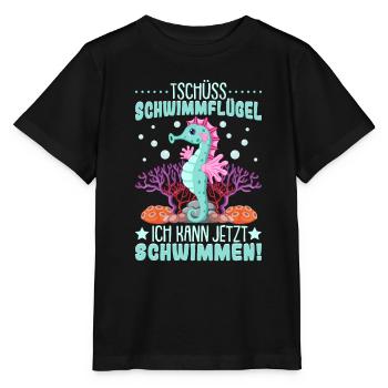 Seepferdchen bestanden - Stanley/Stella Kinder T-Shirt MINI CREATOR  - Schwarz - Vorne - Mikhail (115cm)