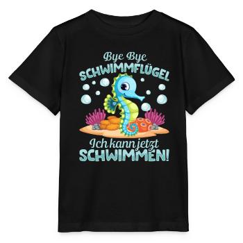 Seepferdchen bestanden - Stanley/Stella Kinder T-Shirt MINI CREATOR  - Schwarz - Vorne - Mikhail (115cm)