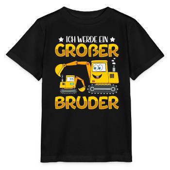 Ich werde ein Großer Bruder 2023 - Stanley/Stella Kinder T-Shirt MINI CREATOR  - Schwarz - Vorne - Mikhail (115cm)