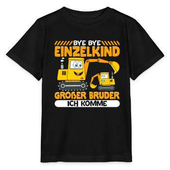 Ich werde ein Großer Bruder 2023 - Stanley/Stella Kinder T-Shirt MINI CREATOR  - Schwarz - Vorne - Mikhail (115cm)