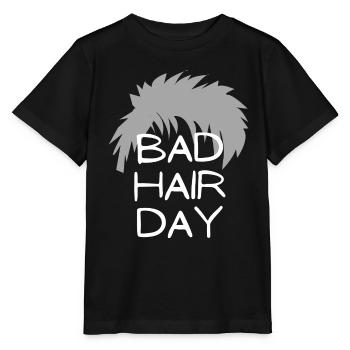 mauvais jour cheveux jour cheveux disant idée cadeau - T-shirt bio MINI CREATOR Stanley/Stella Enfant - noir - Devant - Mikhail (115cm)