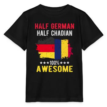 Half German Half Chader - Stanley/Stella MINI CREATOR Kids’ T-Shirt - black - Front - Mikhail (115cm)