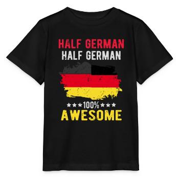 Moitié allemand Moitié allemand - T-shirt bio MINI CREATOR Stanley/Stella Enfant - noir - Devant - Mikhail (115cm)