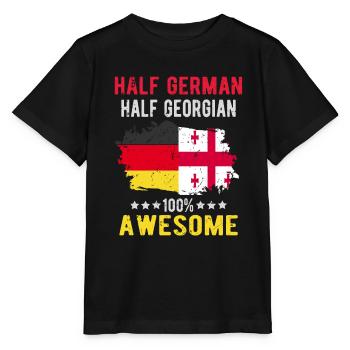Half German Half Georgian - Stanley/Stella MINI CREATOR Kids’ T-Shirt - black - Front - Mikhail (115cm)