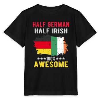 Half German Half Irish - Stanley/Stella MINI CREATOR Kids’ T-Shirt - black - Front - Mikhail (115cm)