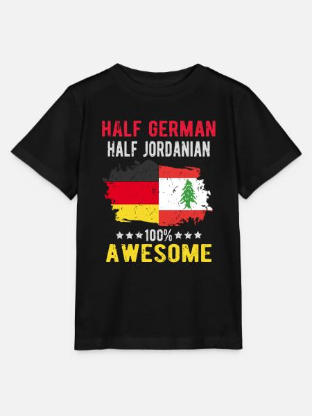 Halb Deutsch Halb Jordanier - Stanley/Stella Kinder T-Shirt MINI CREATOR  - Schwarz