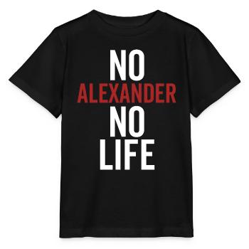 No Alexander No Life - Stanley/Stella MINI CREATOR Kids’ T-Shirt - black - Front - Mikhail (115cm)
