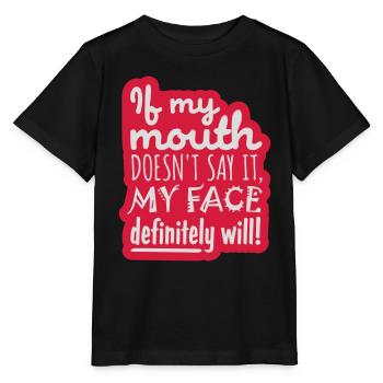 Mon visage le fera certainement - T-shirt bio MINI CREATOR Stanley/Stella Enfant - noir - Devant - Mikhail (115cm)