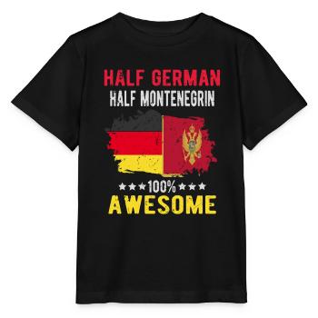Half German half Montenegrins - Stanley/Stella MINI CREATOR Kids’ T-Shirt - black - Front - Mikhail (115cm)