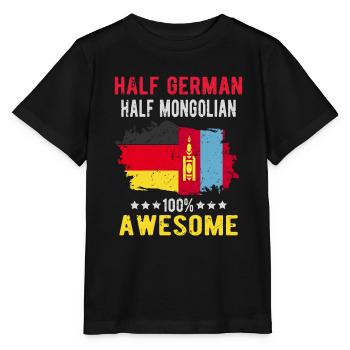 Half German half Mongolian - Stanley/Stella MINI CREATOR Kids’ T-Shirt - black - Front - Mikhail (115cm)