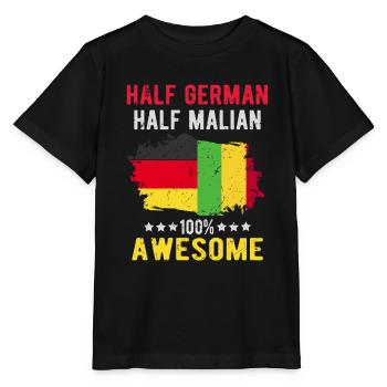 Half German half Malians - Stanley/Stella MINI CREATOR Kids’ T-Shirt - black - Front - Mikhail (115cm)