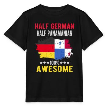 Half German half Panamania - Stanley/Stella MINI CREATOR Kids’ T-Shirt - black - Front - Mikhail (115cm)