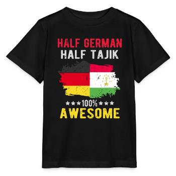 Half German half Tajiks - Stanley/Stella MINI CREATOR Kids’ T-Shirt - black - Front - Mikhail (115cm)
