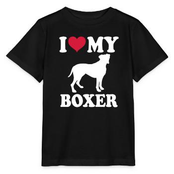 Propriétaire de chien boxeur allemand - T-shirt bio MINI CREATOR Stanley/Stella Enfant - noir - Devant - Mikhail (115cm)