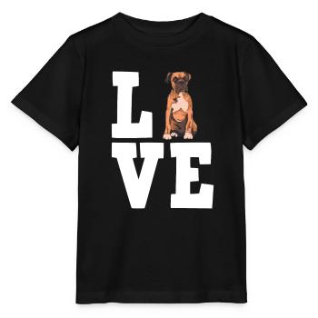 Propriétaire de chien boxeur allemand - T-shirt bio MINI CREATOR Stanley/Stella Enfant - noir - Devant - Mikhail (115cm)