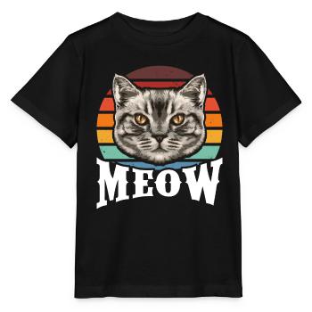Miaou - T-shirt bio MINI CREATOR Stanley/Stella Enfant - noir - Devant - Mikhail (115cm)