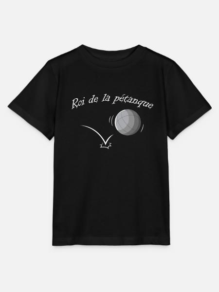 Petanque Boule Game Set Boccia - Stanley/Stella Kinder T-Shirt MINI CREATOR - Schwarz
