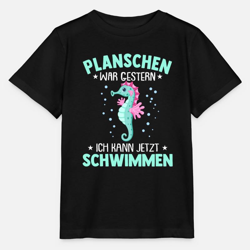 Seepferdchen Abzeichen Seepferdchen bestanden - Stanley/Stella Kinder T-Shirt MINI CREATOR  - Schwarz