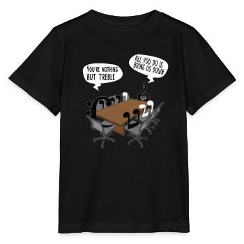 Klarinette Player Orchestra Musiker - Stanley/Stella Kinder T-Shirt MINI CREATOR  - Schwarz - Vorne - Mikhail (115cm)