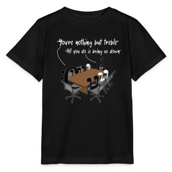 Klarinette Player Orchestra Musiker - Stanley/Stella Kinder T-Shirt MINI CREATOR  - Schwarz - Vorne - Mikhail (115cm)