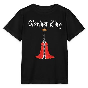 Klarinette Player Orchestra Musiker - Stanley/Stella Kinder T-Shirt MINI CREATOR  - Schwarz - Vorne - Mikhail (115cm)