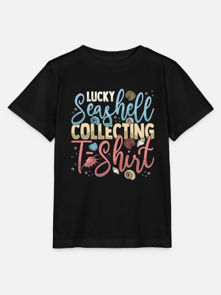 Muscheln sammeln - Stanley/Stella Kinder T-Shirt MINI CREATOR - Schwarz