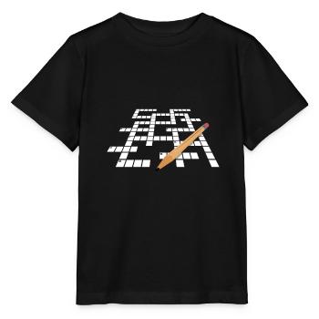 Solve crossword puzzles - Stanley/Stella MINI CREATOR Kids’ T-Shirt - black - Front - Mikhail (115cm)