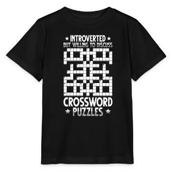 Solve crossword puzzles - Stanley/Stella MINI CREATOR Kids’ T-Shirt - black - Front - Mikhail (115cm)