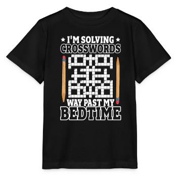 Solve crossword puzzles - Stanley/Stella MINI CREATOR Kids’ T-Shirt - black - Front - Mikhail (115cm)