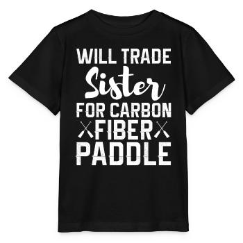 Will trade Sister For Carbon Fiber Paddle - Stanley/Stella MINI CREATOR Kids’ T-Shirt - black - Front - Mikhail (115cm)