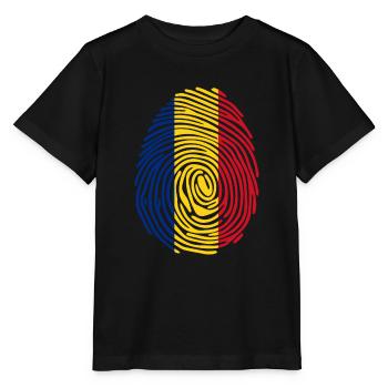 Rumänische DNA - Stanley/Stella Kinder T-Shirt MINI CREATOR  - Schwarz - Vorne - Mikhail (115cm)