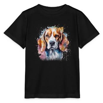 Beagle - Stanley/Stella Kinder T-Shirt MINI CREATOR  - Schwarz - Vorne - Mikhail (115cm)