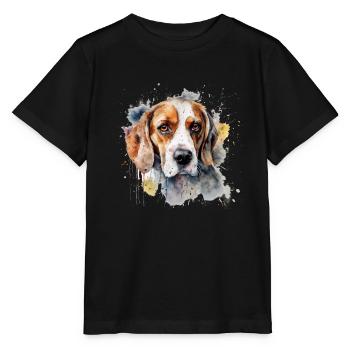 Beagle - Stanley/Stella MINI CREATOR Kids’ T-Shirt - black - Front - Mikhail (115cm)
