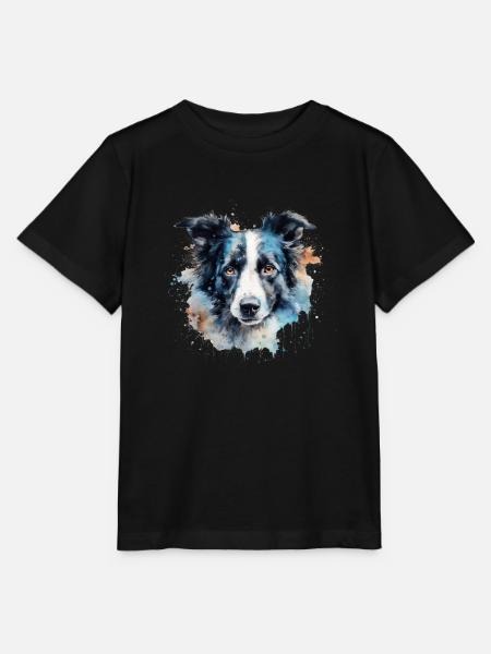 Border Collie - Stanley/Stella Kinder T-Shirt MINI CREATOR  - Schwarz