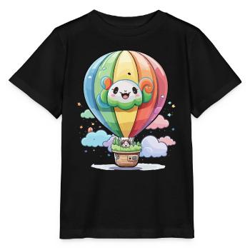 Up, Up and Away! - Stanley/Stella MINI CREATOR Kids’ T-Shirt - black - Front - Mikhail (115cm)