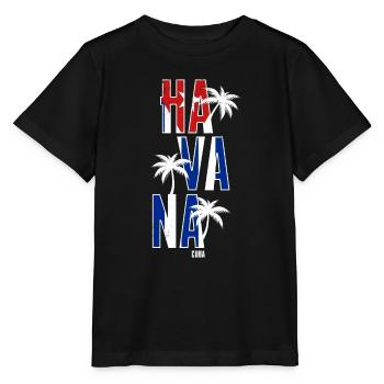 La Havane, Cuba - T-shirt bio MINI CREATOR Stanley/Stella Enfant - noir - Devant - Mikhail (115cm)