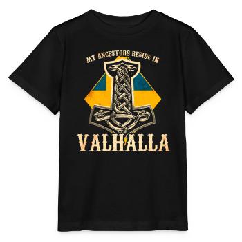 My ancestors reside in - Sweden - Stanley/Stella MINI CREATOR Kids’ T-Shirt - black - Front - Mikhail (115cm)