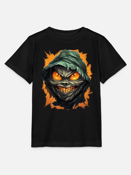 Halloween Spooky Cartoon Mummy - Stanley/Stella Kinder T-Shirt MINI CREATOR - Schwarz