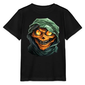 Halloween Spooky Cartoon Mummy - Stanley/Stella Kinder T-Shirt MINI CREATOR  - Schwarz - Vorne - Mikhail (115cm)