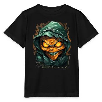 Halloween Spooky Cartoon Mummy - Stanley/Stella Kinder T-Shirt MINI CREATOR  - Schwarz - Vorne - Mikhail (115cm)