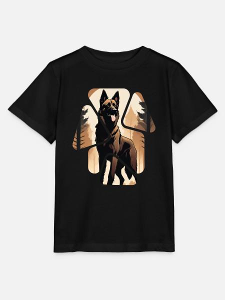 Dobermann Hund - Stanley/Stella Kinder T-Shirt MINI CREATOR - Schwarz