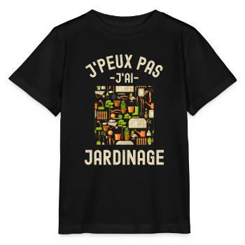 Matériel de jardinage - T-shirt bio MINI CREATOR Stanley/Stella Enfant - noir - Devant - Mikhail (115cm)