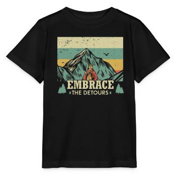 Embrace the detours - Stanley/Stella MINI CREATOR Kids’ T-Shirt - black - Front - Mikhail (115cm)