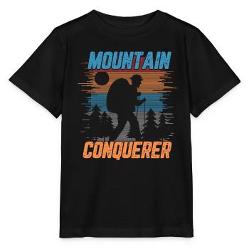 Mountain conquerer - Stanley/Stella MINI CREATOR Kids’ T-Shirt - black - Front - Mikhail (115cm)