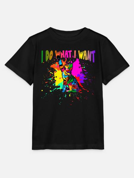 Ich Tue, Was Ich Will - Stanley/Stella Kinder T-Shirt MINI CREATOR - Schwarz