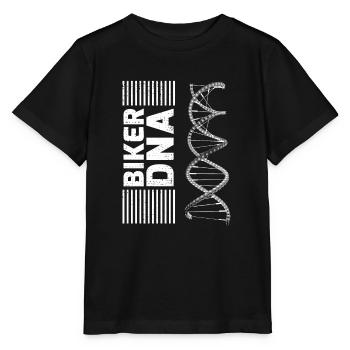 Fahradfahrer DNA Kette Speichen - Stanley/Stella Kinder T-Shirt MINI CREATOR  - Schwarz - Vorne - Mikhail (115cm)