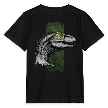 Feathered Predator: Velociraptor's Dominion - Stanley/Stella MINI CREATOR Kids’ T-Shirt - black - Front - Mikhail (115cm)