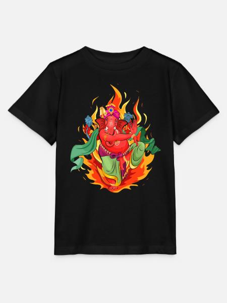 Herr Ganesha - Stanley/Stella Kinder T-Shirt MINI CREATOR - Schwarz