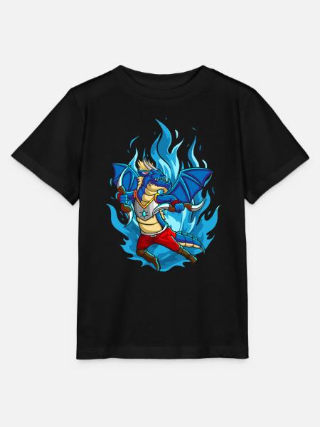 Der Drache mit Bumerang - Stanley/Stella Kinder T-Shirt MINI CREATOR - Schwarz